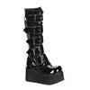 DemoniaCult - TRASHVILLE518 Platform Boots - Black Product image